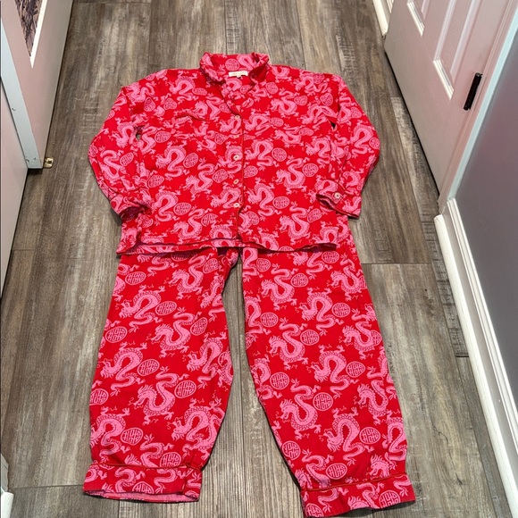 Jayes Studio Pajamas Red Chinese Dragon Pajamas Medium